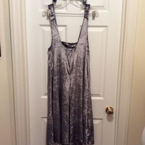 Anthropologie Maeve Jumpsuit XSP Taupe Velvet Feel